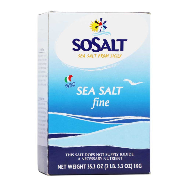Fine White Sea Salt from Sicily